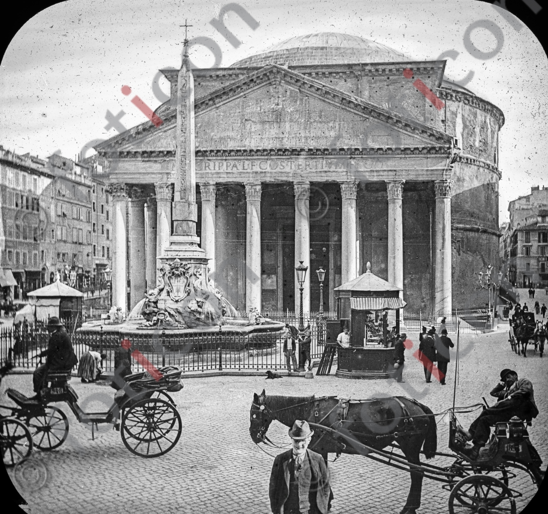 Pantheon | Pantheon - Foto foticon-simon-147-049-sw.jpg | foticon.de - Bilddatenbank für Motive aus Geschichte und Kultur